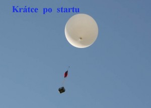 Balon po startu