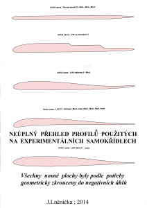 14 profily experimentálních samokřídel