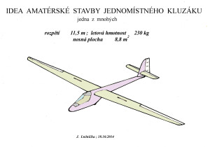 Idea stavby amatérského kluzáku  11,5m